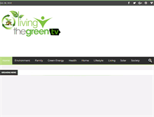 Tablet Screenshot of livingthegreentv.com
